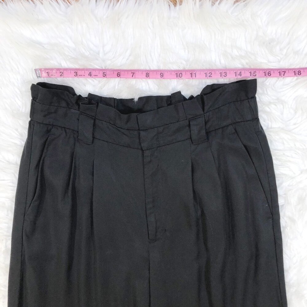 BANANA REPUBLIC Wide Leg Pleated Soft Tencel Pants 865389 in Black 10 - Picture 4 of 15